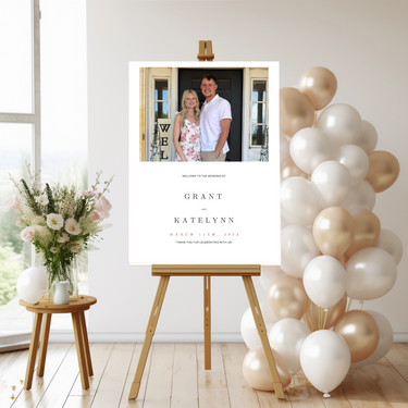 Wedding Welcome Signs - Custom with Picture
